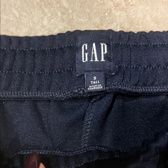 GAP Blue and White Vintage Style Joggers with Elastic Waistband Size Small Tall - Picture 2 of 9